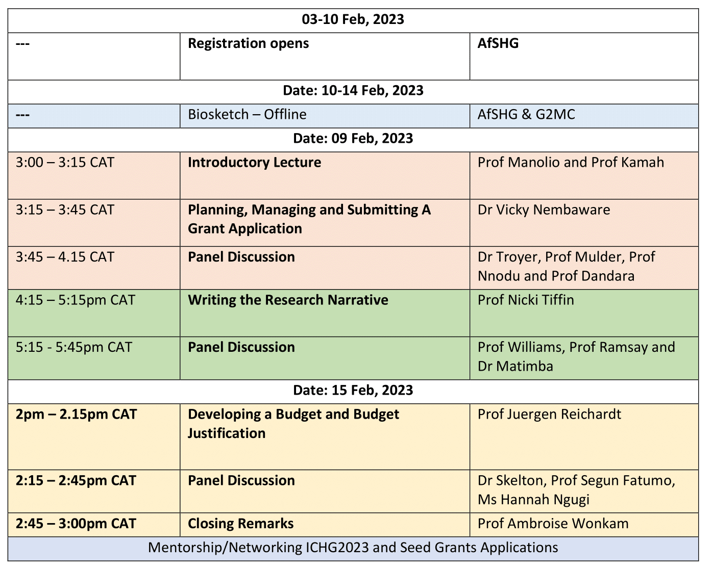 Agenda